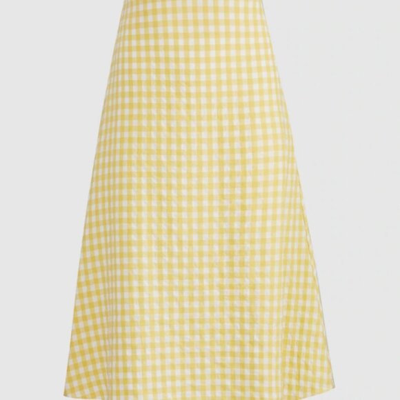 URBAN REVIVO Dress top skirt set Plaid A-Line Skirt - Picture 2 of 9